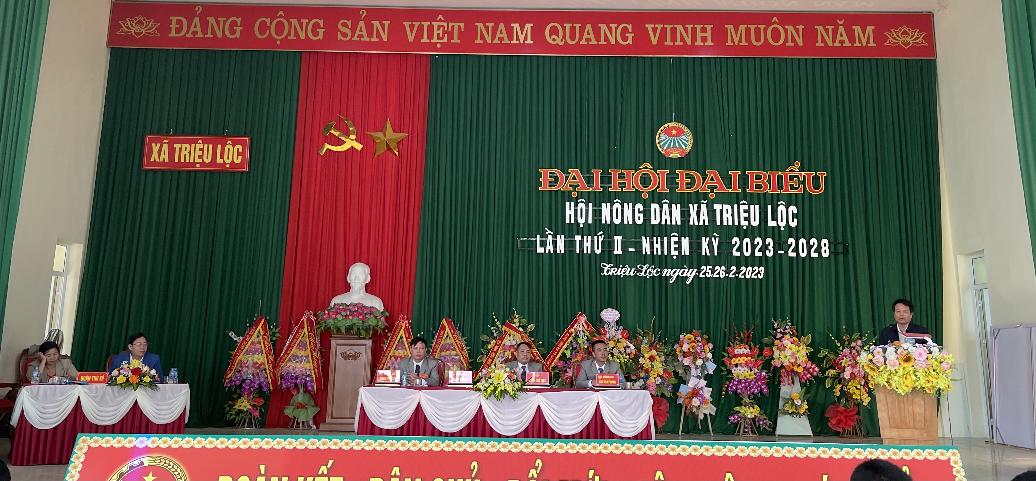 Hội Nông dân xã Triệu Lộc tổ chức Đại hội đại biểu nhiệm kỳ 2023 - 2028
